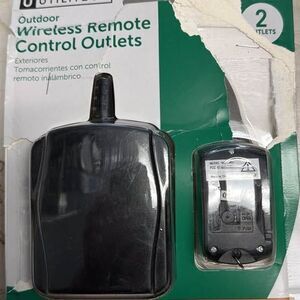 Utilitech outdoor wireless remote control outlets 15 amp 80 ft range